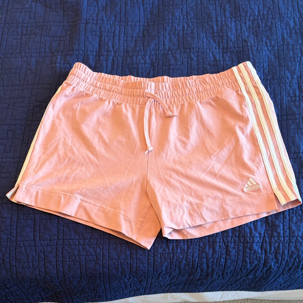Adidas Women's Light Pink Athletic Shorts